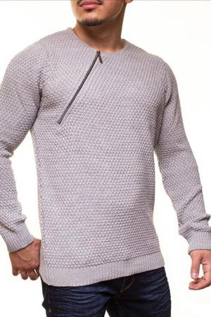 Male long sweater crsm - light gray
